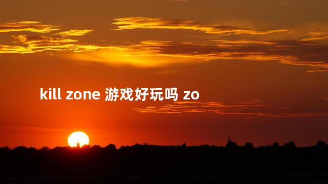 kill zone 游戏好玩吗 zone游戏合集